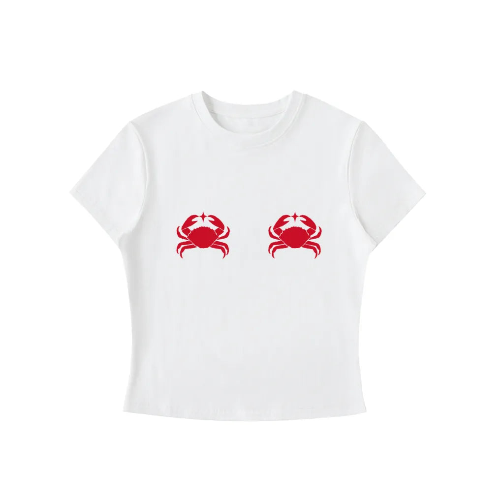 Crabby Biddies Cropped Tee