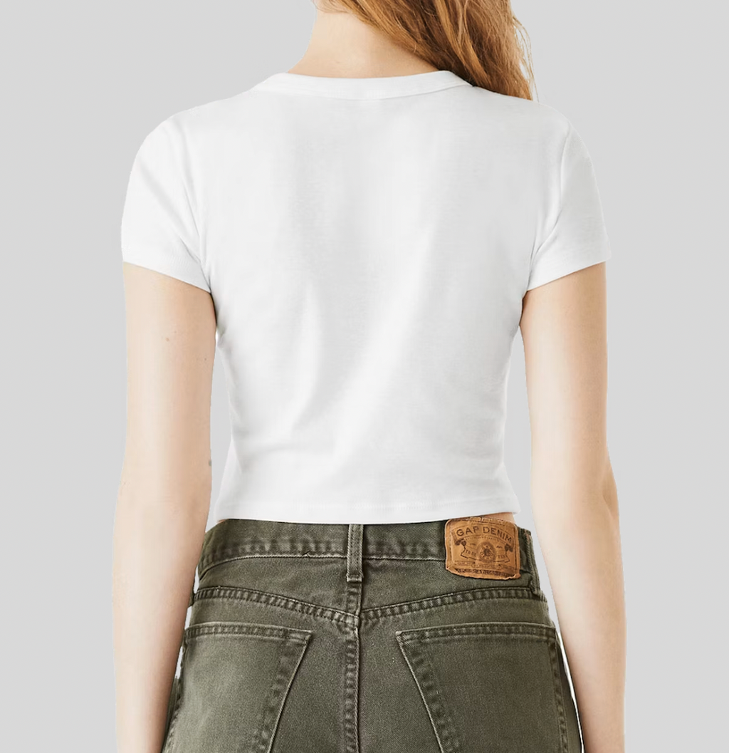 Crabby Biddies Cropped Tee (Fitted)