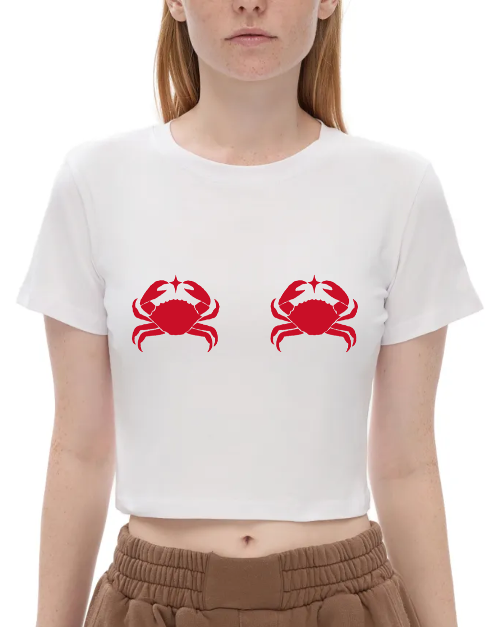 Crabby Biddies Cropped Tee (boxy)